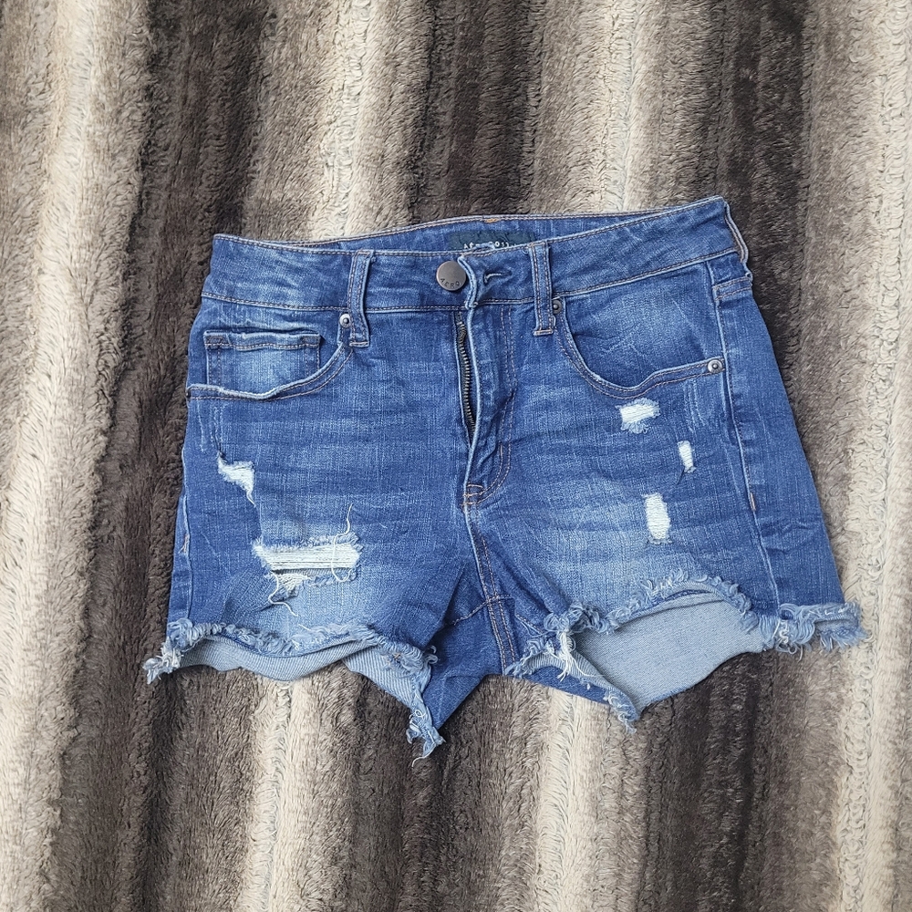 Aeropostale Distressed High Waisted Shorts Size 4